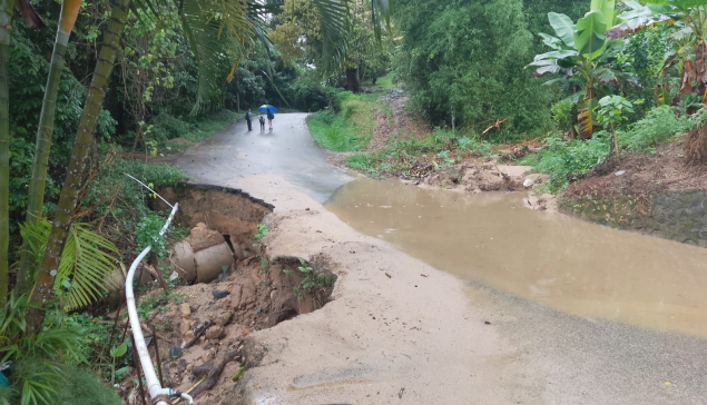 Ciudadanos en Jamey preocupados por el deterioro de su carretera principal
